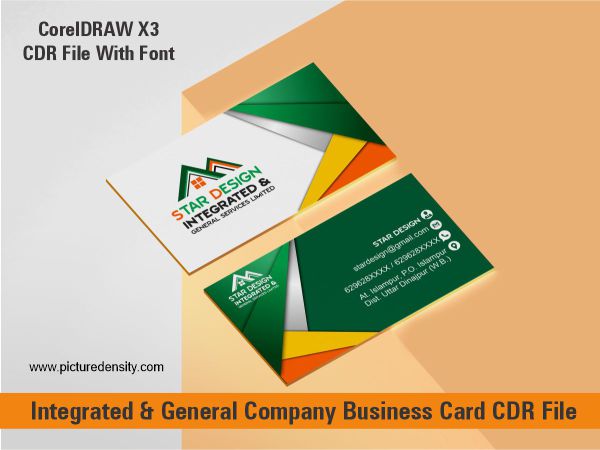 Integrated & General Company Business Card CDR File