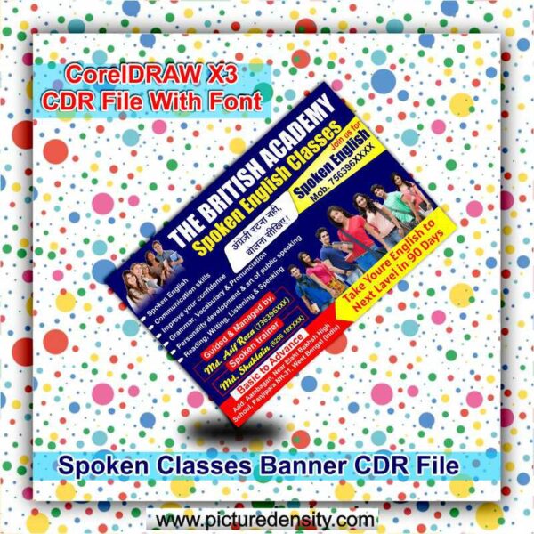 Spoken Classes Banner CDR File