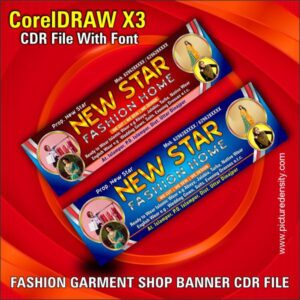 FASHION GARMENT SHOP BANNER CDR FILE