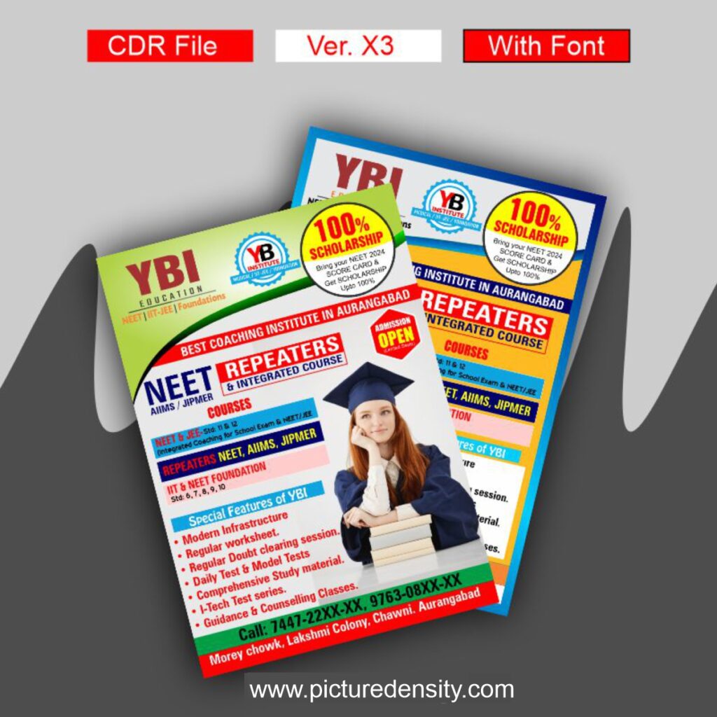 Coaching Institute Flyer Design CDR File