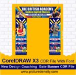 New Design Coaching Gate Banner CDR File