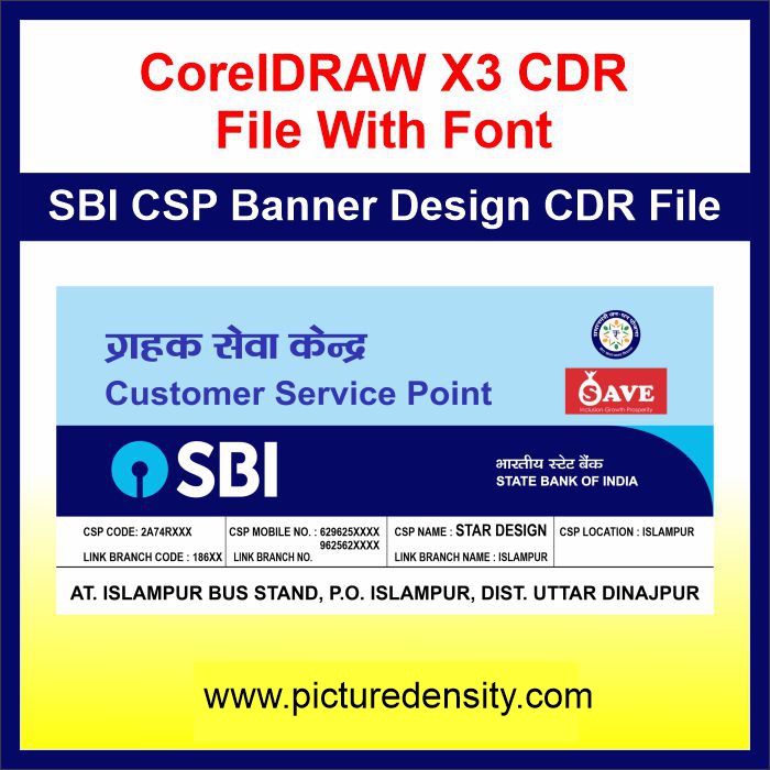 SBI CSP Banner Design CDR FileSBI CSP Banner Design CDR File