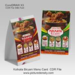 Kolkata Biryani Menu Card CDR File