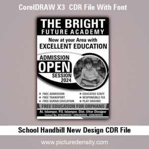 School Handbill New Design CDR File