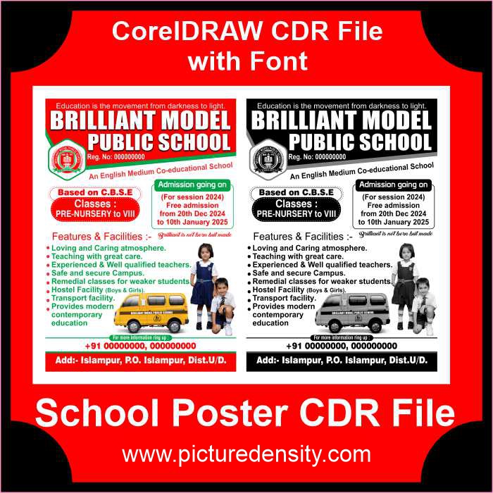 School Poster CDR File