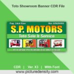 Toto Showroom Banner CDR File - Image 3