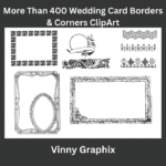 ClipArt Wedding Card Borders & Corners - Image 2