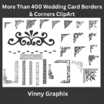 ClipArt Wedding Card Borders & Corners - Image 3