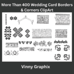 ClipArt Wedding Card Borders & Corners
