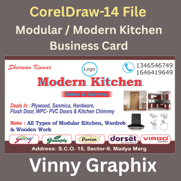 Modular Kitchen Business Card
