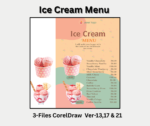 Ice Cream Menu Card CDR File 3 in 1 - Image 3