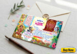 Birth Day Rice Ceremony Annaprashan Mukhebhat Birthday Invitation Card Design No.285_Size- H5.5 × W8.5 -Shopno Chowa Printers